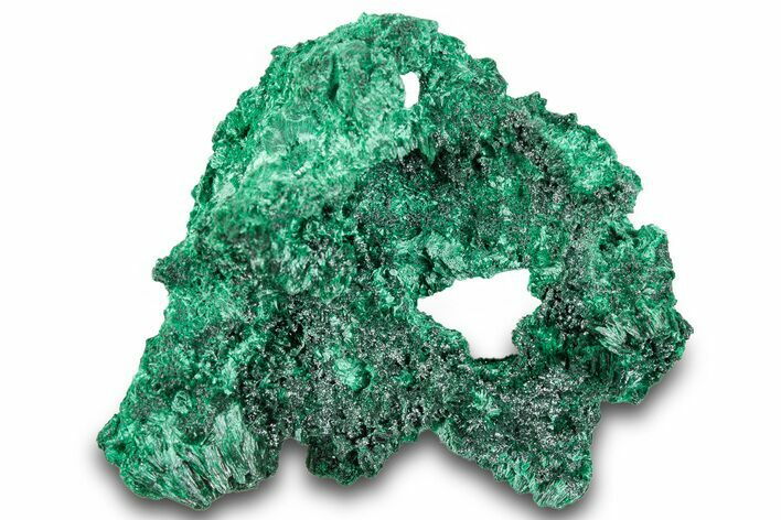 Fibrous Malachite Crystal Cluster - DR Congo #294680